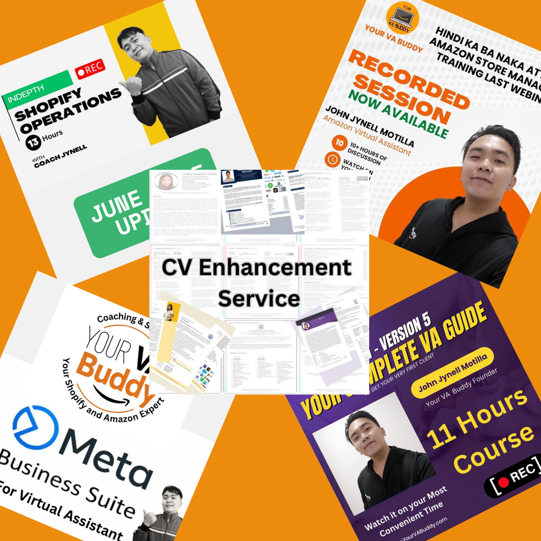 Your VA Buddy's 5 in 1 Pre Recorded Ultimate Course Bundle with CV Enhancement Service